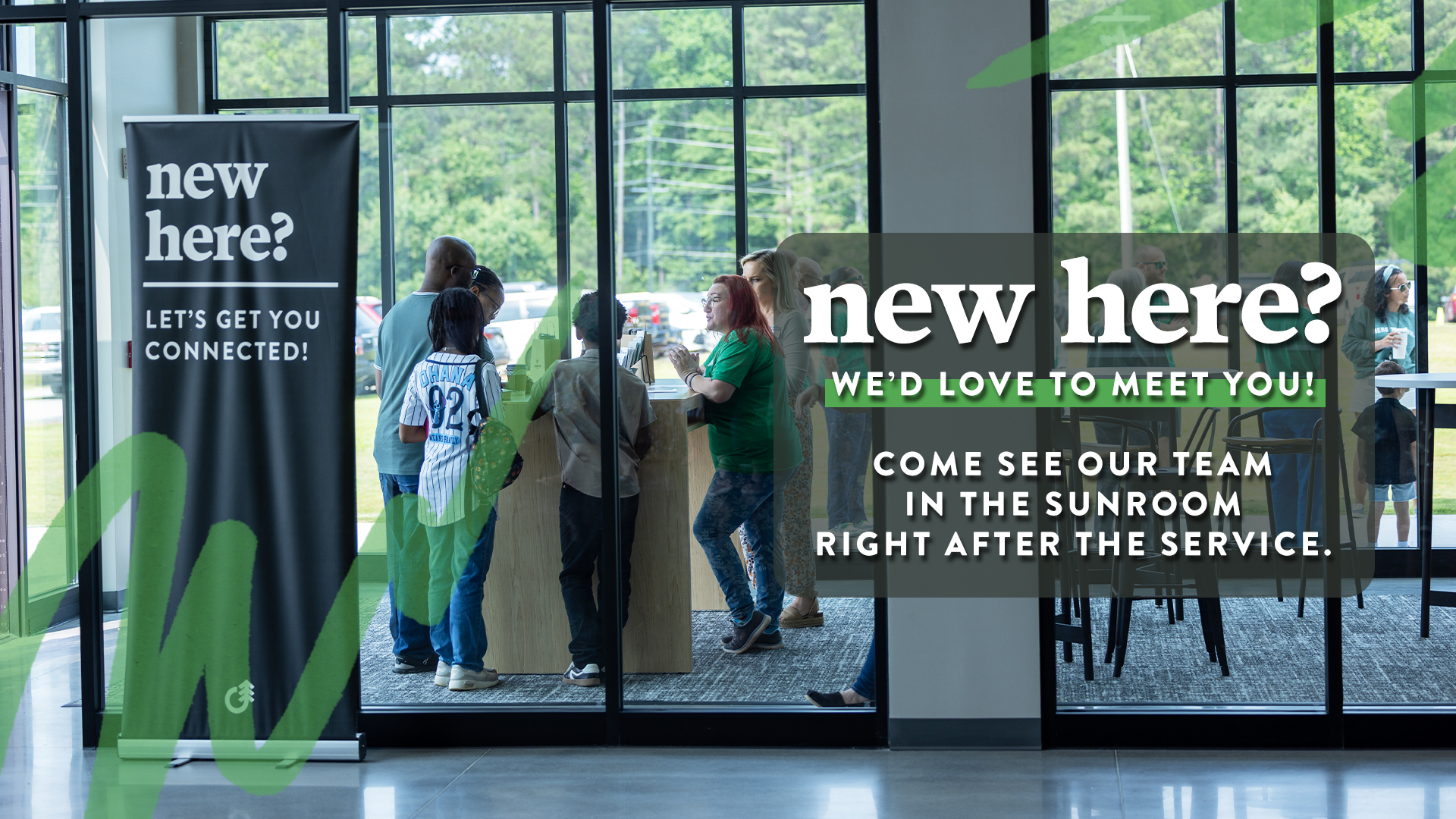 Church sunroom gathering space